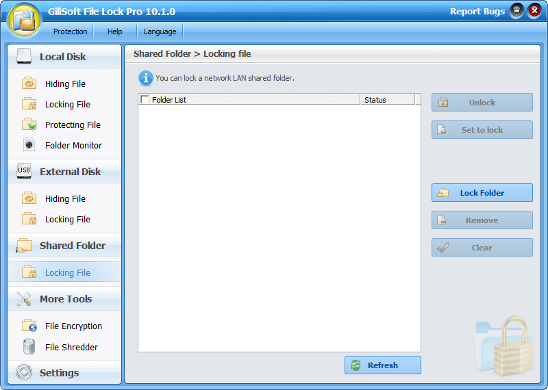 Gilisoft File Locker Pro best folder lock software for Windows 10