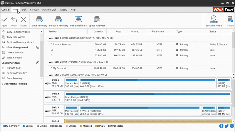 MiniTool Partition Wizard best ssd cloning software Windows 10