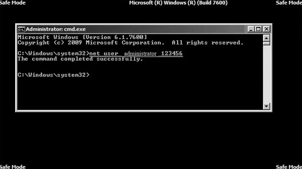 knacken Sie das Windows 7-Kennwort im abgesicherten Modus