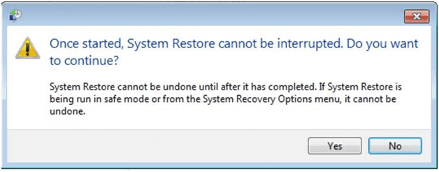 continue to restore Windows to factory settings