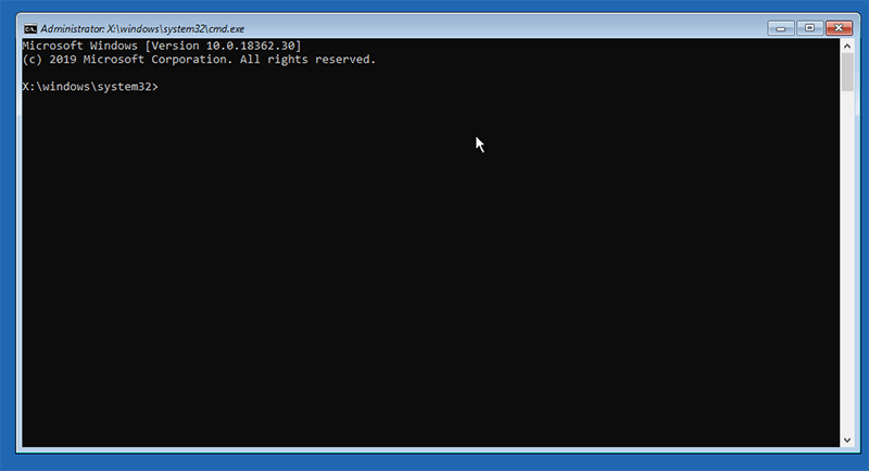 Run Command Prompt in Windows 10