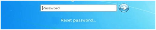 Wählen Sie “Reset password”, um den Gateway-Laptop zu entsperren