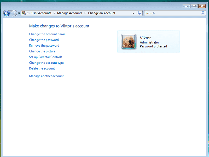 Klicken Sie auf Ihr Zielbenutzerkonto, um das Windows Vista-Kennwort ohne Festplatte zurückzusetzen