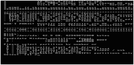 select the password option and type commands to reset gateway laptop