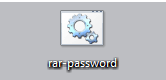 Doppelklicken Sie auf die Datei rar password.bat