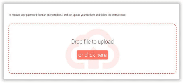 import RAR file online to decrypt the password