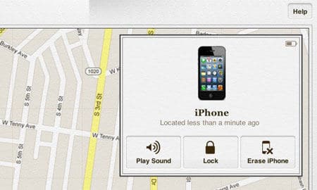 Trouvez votre appareil et choissiez l’option Erase iPhone