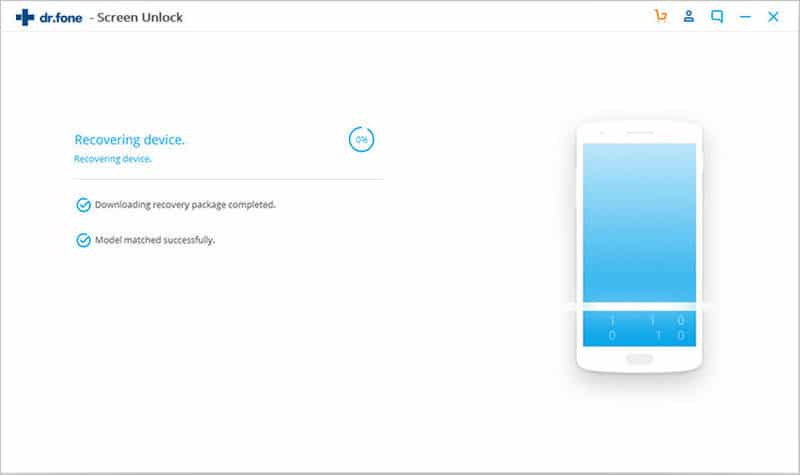 download recovery package to unlock if locked out of Android phone