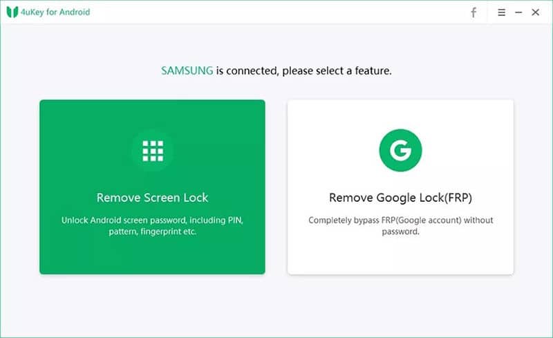 Choose Remove Screen Lock Option