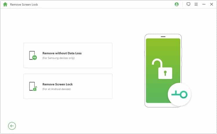 choose remove without data loss for Samsung mobiles
