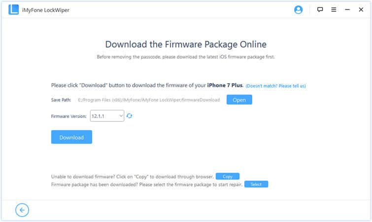 Download der Firmware für das iPhone