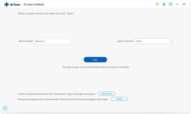 Download matching Firmware for iPhone