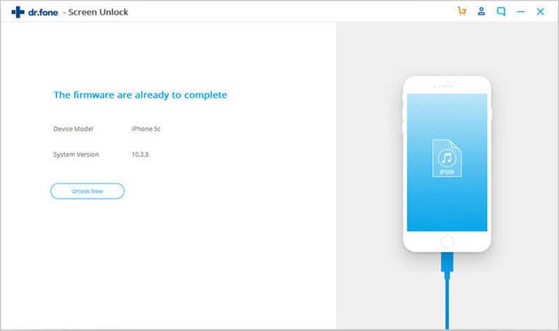Click unlock now to get pass iPhone passcode