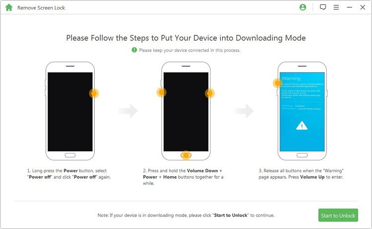 Instructions For Samsung Users To Enter Download Mode