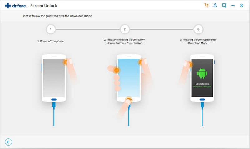 Le Processus de réinitialiser l’appareil d’Android verrouillé aux réglages d’usine pour entrer la mode de télécharger