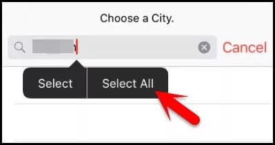 select city for iPhone bypass passcode without restore
