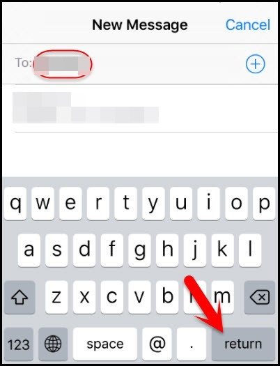 sélectionnez l'option Retour pour déverrouiller le code de l'iphone