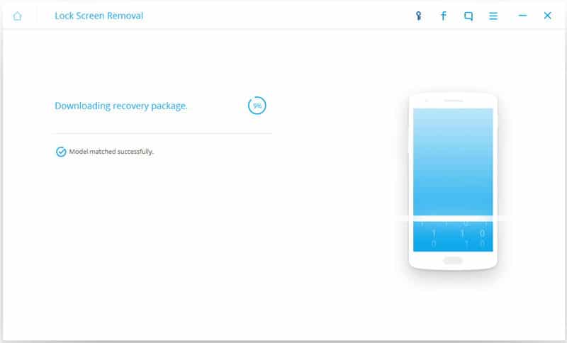 Downloading recovery package to bypass Android phone