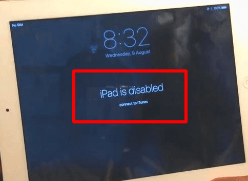 L'iPad est désactivé