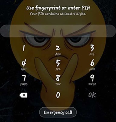 use the backup PIN to unlock LG phone